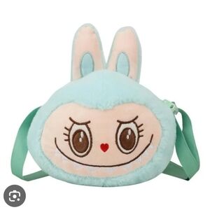 Light Green Labubu Style Monster Plush Toy Crossbody Bag For Kids Or Adults